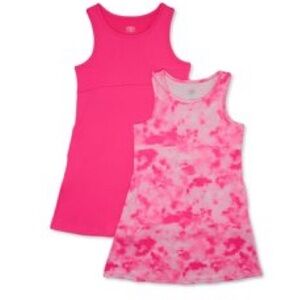 Pink and Tie-Dye Tank Dresses